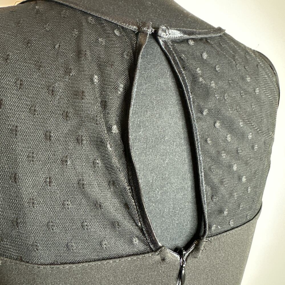 Jump Apparel Little Black Dress LBD Lace High Neck Sz 1/2 Juniors Cocktail Y2K - Picture 8 of 11